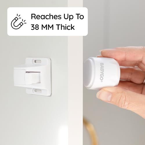 BABYGO? Premium [2] Replacement Magnetic Keys | Spare Kitchen Cupboard Locks for Children | Baby Safety Child Proof Cabinets and Drawers