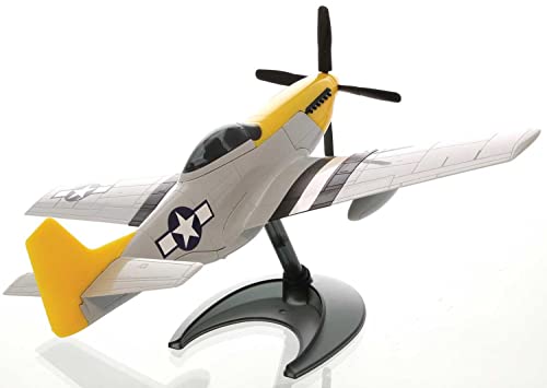 Airfix QUICKBUILD P-51D Mustang Aircraft Model Kit - Construction Toys for 6+ Year Old Boys - Airplane Starter Kit for Kids - Easy Build Model with No