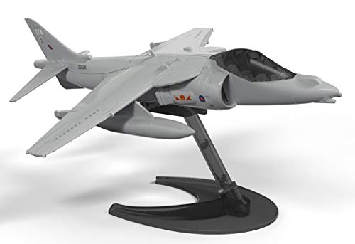Airfix QUICKBUILD Harrier Aircraft Model Kit - Construction Toys for 6+ Year Old Boys - Airplane Starter Kit for Kids - Easy Build Model with No Glue