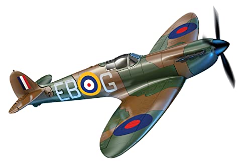 Airfix QUICKBUILD Spitfire Aircraft Model Kit - Construction Toys for 6+ Year Old Boys - Airplane Starter Kit for Kids - Easy Build Model with No Glue