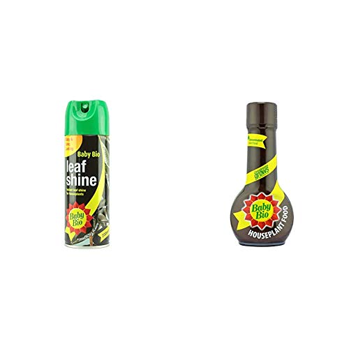 Baby Bio 84899143 Leaf Shine Houseplant Care, Ready-to-use, 200ml & 5878844 Original House Plant Food, Concentrate