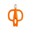 Matchstick Monkey, Original Teether & Gel Applicator, Silicone, Easy To Grip, BPA Free, 3 Months Old+, 10.5 cm, Orange Monkey