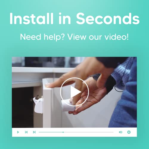 AYCORN? Magnetic Safety Cupboard Locks for Children [10 Locks & 2 Keys] Child & Baby Safety Proofing for Kitchen, Cabinets and Drawers, 30 Second