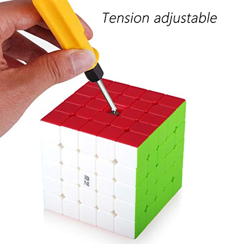 5x5 5x5x5 Cube,Speed Magic Cube 5x5,Easy Turning 3D Puzzle Cube Games Brain Teaser Toy Gift Stocking Filler for Kids(Stickerless)