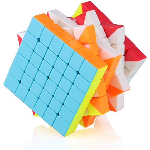6x6 6x6x6 Cube,Speed Magic Cube 6x6,Easy Turning 3D Puzzle Cube Games Toy Gift for Kids Adults(Stickerless)