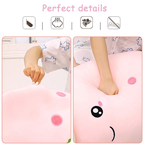 Amozo Cute Cartoon Boba Milk Tea Soft Plush Doll, Giant Boba Bubble Plushie Stuffed Tea Cup Pillow Gift Toys(Pink,35cm)