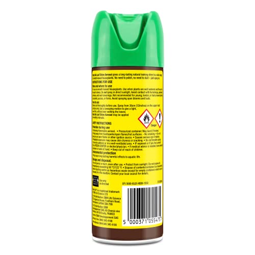 Baby Bio 84899143 Leaf Shine, 200ml - Ready To Use Houseplant Care - Aerosol Spray for a Natural Long Lasting and Healthy Shine - Removes Dust from