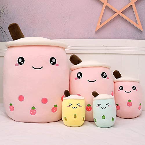 Amozo Cute Cartoon Boba Milk Tea Soft Plush Doll, Giant Boba Bubble Plushie Stuffed Tea Cup Pillow Gift Toys (Green, 50cm)