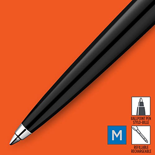 Parker Jotter Originals Ballpoint Pen | Classic Black Finish | Medium Point | Blue Ink