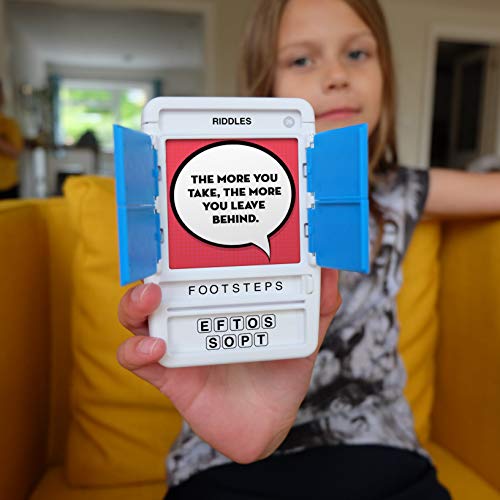 100 PICS Riddles Travel Card Game - Family Fun Quiz Game, Pocket Puzzles For Kids And Adults