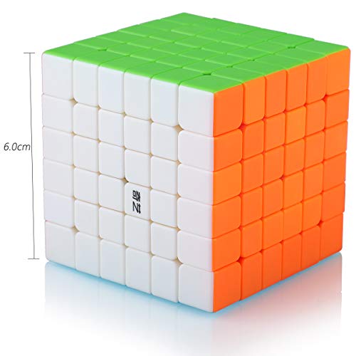 6x6 6x6x6 Cube,Speed Magic Cube 6x6,Easy Turning 3D Puzzle Cube Games Toy Gift for Kids Adults(Stickerless)