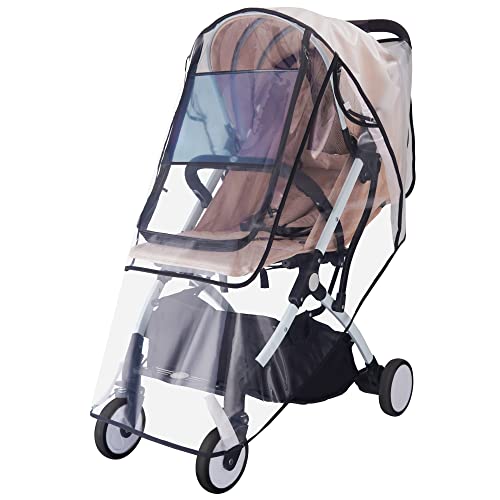 Bemece Universal Rain Cover for Pushchair Stroller Buggy Pram, Baby Travel Weather Shield - Double Protection?