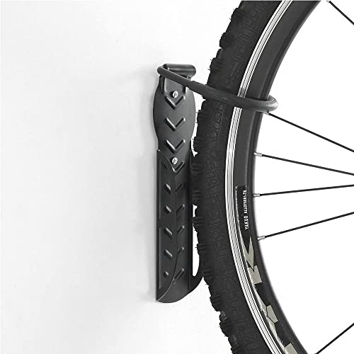 BERHICHAD Bicycle Holders Home Storage Rack Wall Mounted Hanger Hook 2 PCS (Black)