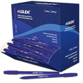 Eziglide Ballpoint Blue Pen, Pack of 100 Ballpoint Pens, Smooth Writing Action-Medium Point 1.0mm Coloured Pens Multipack - Ball Point Pens Ideal Pens