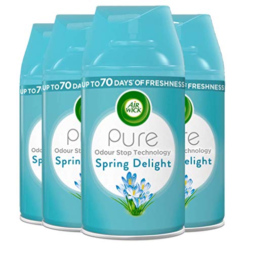 Air Wick | Spring Delight |Automatic Air Freshener |Freshmatic Auto Spray Refill | 250ml| Pack of 4
