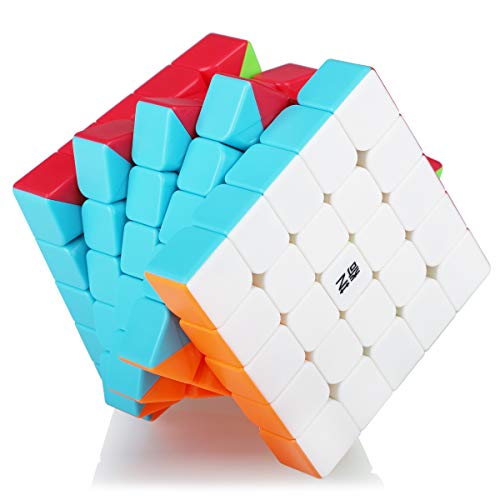 5x5 5x5x5 Cube,Speed Magic Cube 5x5,Easy Turning 3D Puzzle Cube Games Brain Teaser Toy Gift Stocking Filler for Kids(Stickerless)