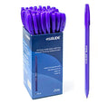 Eziglide Ballpoint Blue Pens, Pack of 50 Ballpoint Pens, Smooth Writing Action - Medium Point Nib (1.0mm) Blue Pen Multipack, Ball Point Pens; Ideal