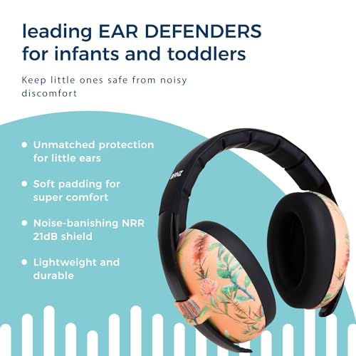Banz Bubzee Baby Ear Defenders 0-36 Months, Noise Cancelling Headphones for Kids