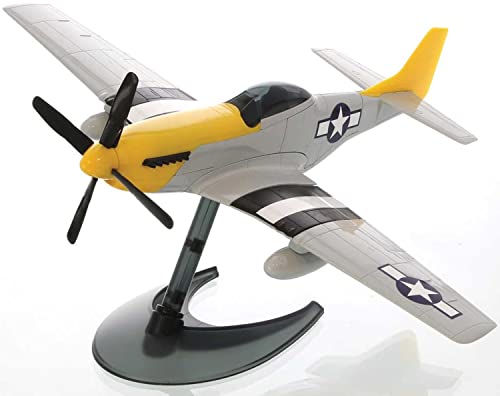 Airfix QUICKBUILD P-51D Mustang Aircraft Model Kit - Construction Toys for 6+ Year Old Boys - Airplane Starter Kit for Kids - Easy Build Model with No