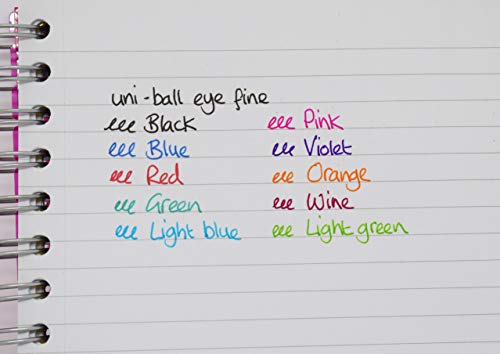 uni-ball UB-157 Eye Rollerball Pens. Premium Fine 0.7mm Ballpoint Tip for Super Smooth Writing, Drawing and Colouring. Fade and Water Resistant Liquid