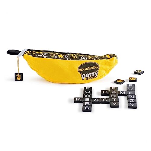 BANANAGRAMS | Bananagrams Party Edition | Word Game | Ages 10+ | 2-8 Players | 15 Minutes Playing Time