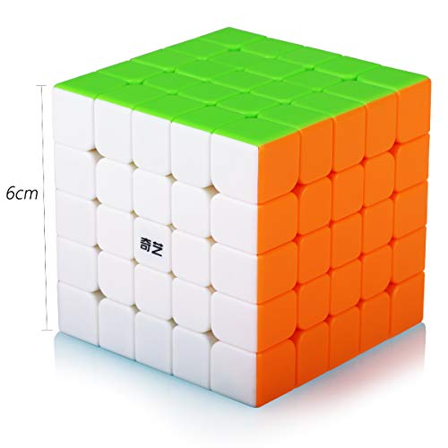 5x5 5x5x5 Cube,Speed Magic Cube 5x5,Easy Turning 3D Puzzle Cube Games Brain Teaser Toy Gift Stocking Filler for Kids(Stickerless)