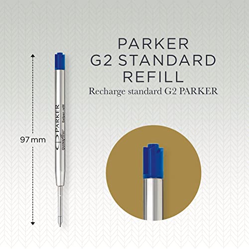 Parker Ballpoint Pen Refills | Medium Point | Blue QUINKflow Ink | 3 Count