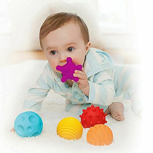 A to Z 61017 My First Baby Multi Textured Sensory Soft Balls, multicolor