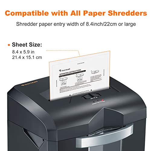 Bonsaii Paper Shredder Lubricant Sheets - Pack of 24