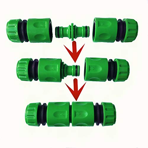14Pack Hose Tap Connector Kit for Join Garden Hose Pipe(1Nozzle,1Mixer Tap Connector,2 Waterstop Connector,2 Repair Connector,2 Double Male