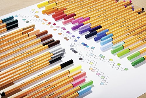 Fineliner - STABILO point 88 - Pack of 25 - Assorted Colours