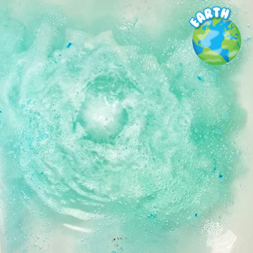 9 x Solar System Bath Bombs Gift Set, 9 x Planetary Fact Cards, Educational Planet Bath Bombs for Children, Science Kits for Boys & Girls, Bath Toy