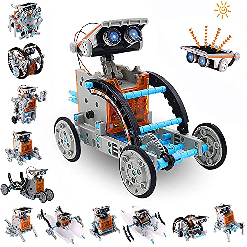 ACELIFE STEM Solar Robot Toy 12-in-1 Educational Science Kit DIY Building Toy Construction Engineering Set for Kids Age 8-12 Boys & Girls Birthday,
