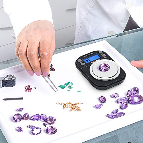 ACCUWEIGHT 255 Digital Scales Pocket Jewelry Scale Portable Mini Electronic Weighting Multifunctional Precision Gram Scale with Backlight LCD Display,