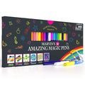 Marvin's Magic - Amazing Magic Pens - Colour Changing Magic Colouring Pens Set - Create 3D Lettering or Write Secret Messages - Magical Art Supplies