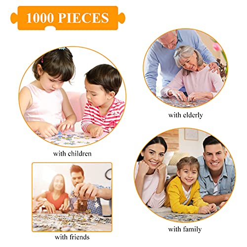 Amusement Park Jigsaw Puzzles for Adults 1000 Piece Theme Park Jigsaws 1000 Pieces for Adults Gifts