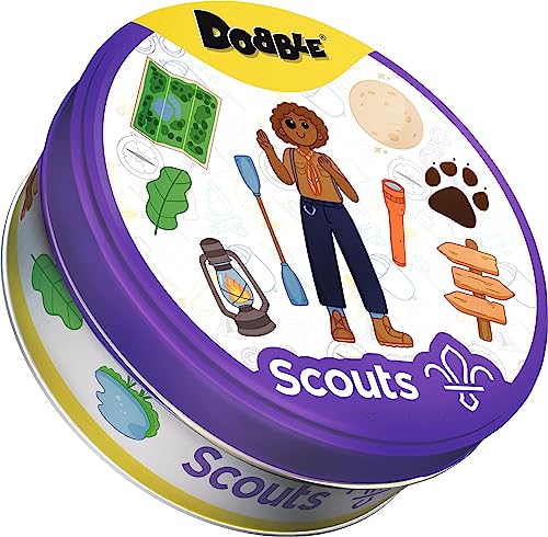 Asmodee | Dobble Scouts | Card Game | Ages 6+ | 2-8 Players | 15 Minutes Playing Time