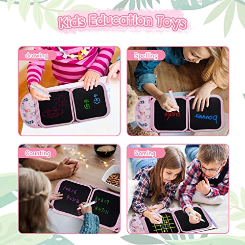 Erasable Drawing Pad, 8inch Plane Activities for Kids, Cat Travel Toys Doodle Book for Kids 3 4 5 6 7 8 Year Old Boy Girl Birthday Gifts, 14 Pages for