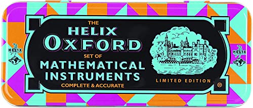 Helix Oxford Geo Maths Set - Orange (Pack of 2)