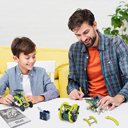 ACELIFE STEM Solar Robot Toy 12-in-1 Educational Science Kit DIY Building Toy Construction Engineering Set for Kids Age 8-12 Boys & Girls Birthday,