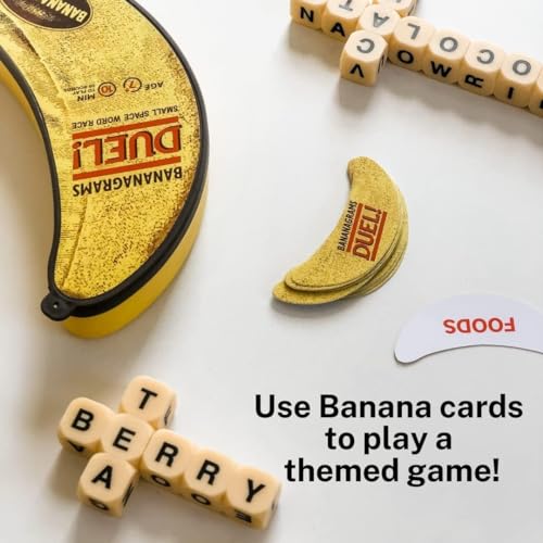 BANANAGRAMS | Bananagrams Duel | Word Game | Ages 7+ | 2 Players | 10+ Minutes Playing Time
