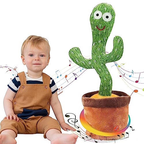 Ava's Toys Dancing Cactus Toy ? Talking Cactus Toy for Boys and Girls ? Singing Cactus Toy Repeat What You Say ? Singing, Dancing, Voice Recording