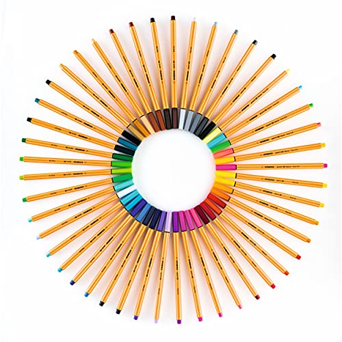 Fineliner - STABILO point 88 - Pack of 25 - Assorted Colours