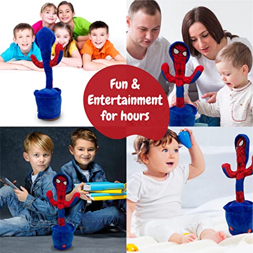 Ava's Toys Dancing Toy ? Interactive Superhero Robot Spider ? Singing and Dancing Baby Talking Toy ? 120 Songs Talking Blue Toy for Boys and Girls ?