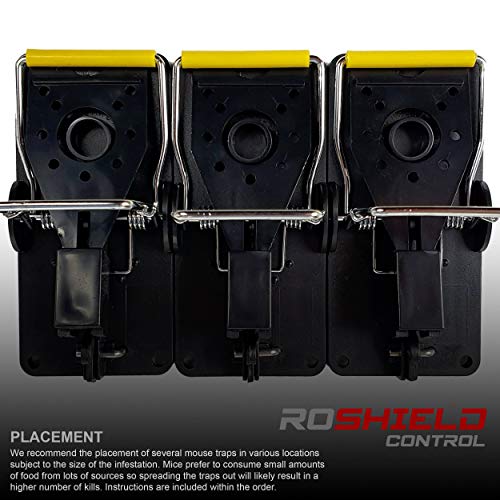 6 x Roshield Mouse Traps - Professional Heavy Duty Control Traps for Mice