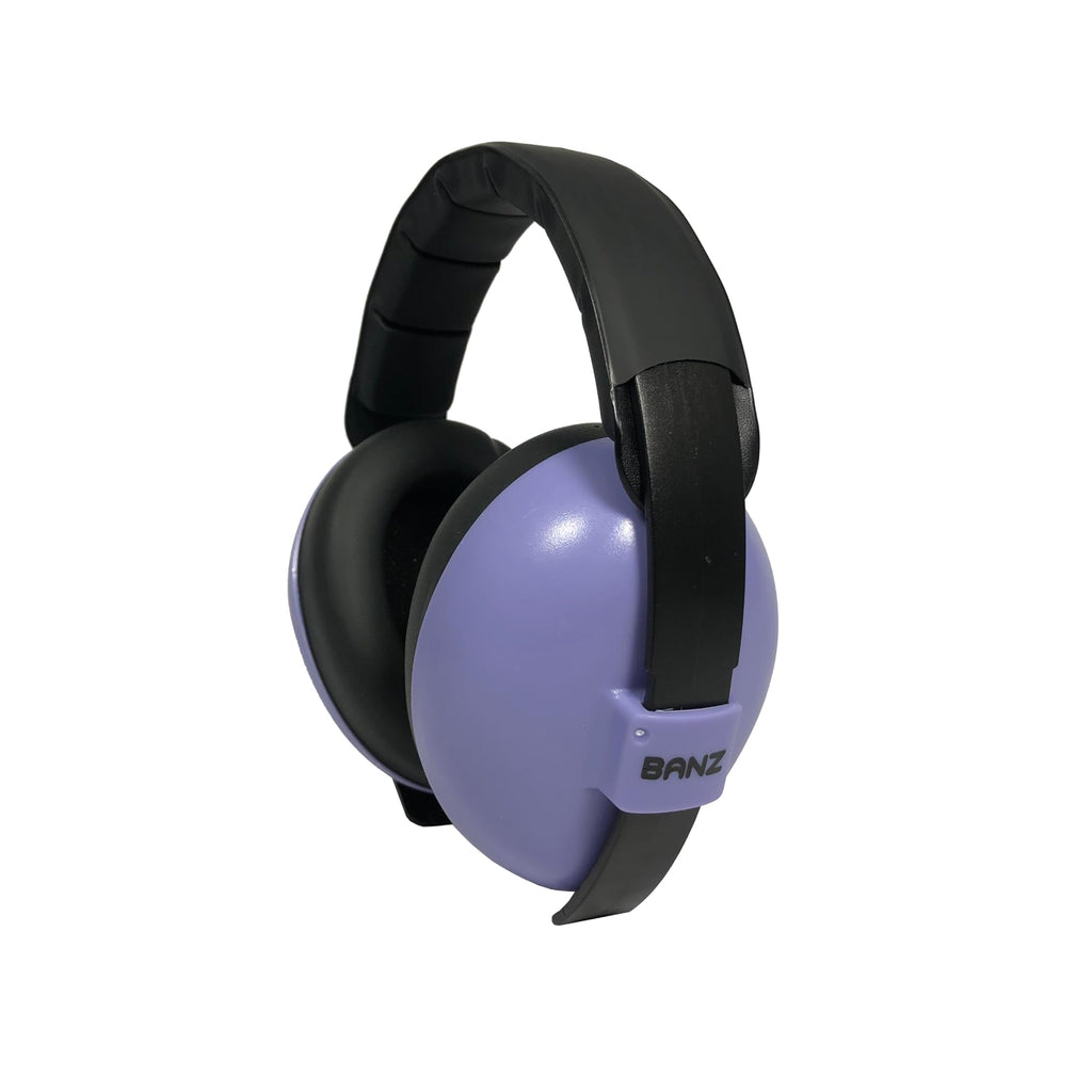 Banz Bubzee Baby Ear Defenders 0-36 Months ? Orchid - Loud Noise Cancelling Baby Headphones & Toddler Ear Muffs, Size Adjustable