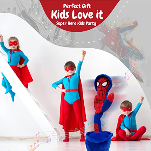 Ava's Toys Dancing Toy ? Interactive Superhero Robot Spider ? Singing and Dancing Baby Talking Toy ? 120 Songs Talking Blue Toy for Boys and Girls ?