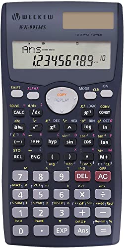 Scientific Calculator, Engineering Scientific Calculator with Solar Power. 401 Function, 2-Line LCD Display - Suitable for School Students, Teachers