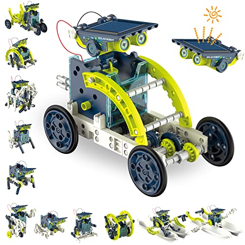 ACELIFE STEM Solar Robot Toy 12-in-1 Educational Science Kit DIY Building Toy Construction Engineering Set for Kids Age 8-12 Boys & Girls Birthday,