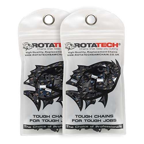 2 X 16" 40cm Rotatech Chainsaw Chains. 3/8" LP Pitch, 0.50" Gauge, 55 DL Drive Links. Compatible With Stihl 018 MS180 MS181 020 021 023 MS200T MS211